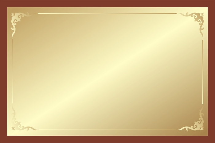 简约金色边框平面广告高清