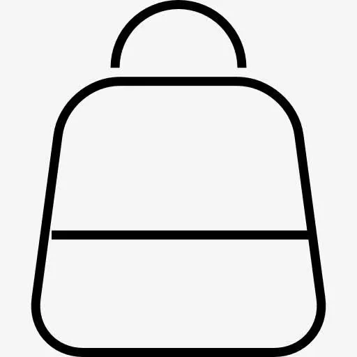 购物袋的轮廓图标免抠