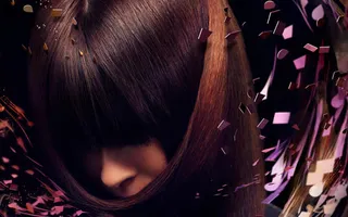 柔顺回答头发海报背景