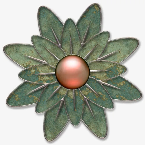 手绘鲜花抽象花朵图片  玉器花免抠