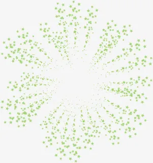 绿色烟花免抠