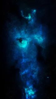 夜空中的绿色光晕光线海报背景免抠