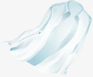 漂浮蓝色衣服免抠