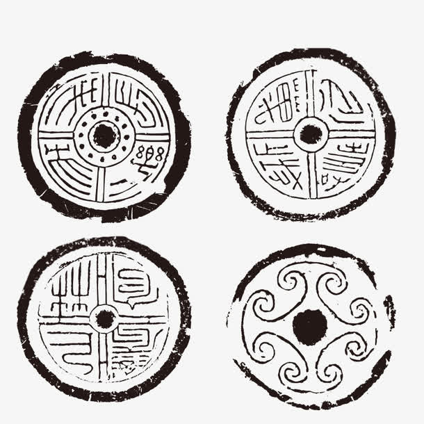 古风圆形边框免抠