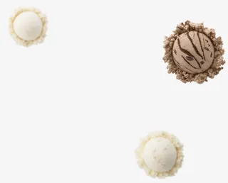 奶油巧克力冰淇淋球免抠