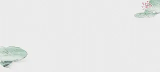 水墨荷花背景banner装饰高清