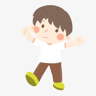 穿着白色T恤的小学生免抠PNG素材免抠