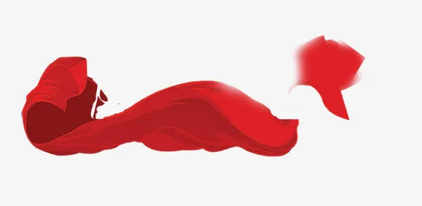 欢度七一建党节飘带免抠