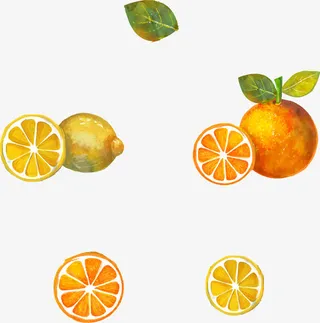 制作蜂蜜柠檬柚子茶的水果免抠