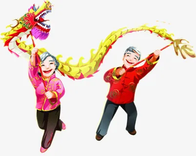 元宵节舞龙免抠