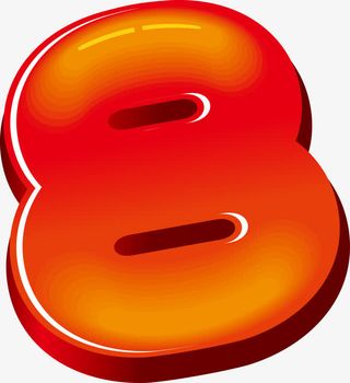 阿拉伯数字8免抠