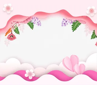 七夕情人节边框1免抠