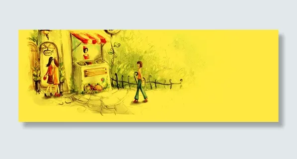 卖花姑娘背景高清