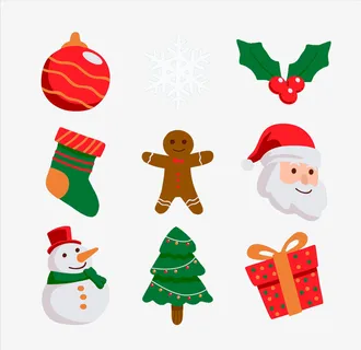 圣诞节元素设计素材免抠