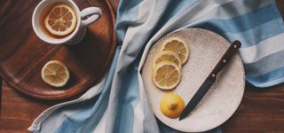 柠檬水果刀背景图高清