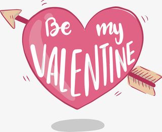 情人节可爱小清新装饰海报装饰免抠