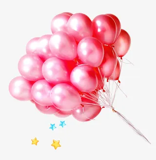 红色气球免抠