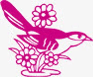 粉色喜鹊剪纸七夕免抠