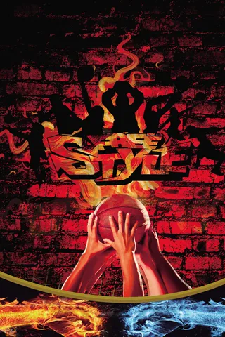 篮球比赛海报背景高清