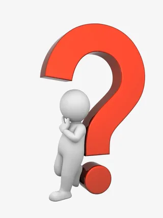 思考问题的小白人免抠