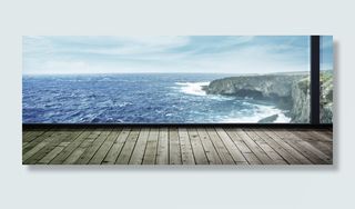 海水 木板 窗户 办公 海岸 玻璃高清