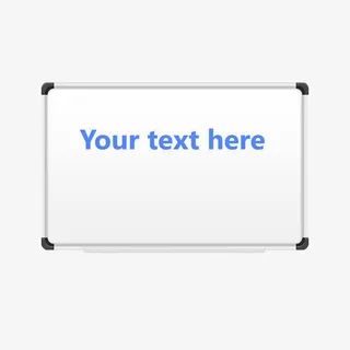 手绘白色教学白板免抠