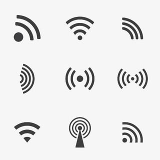 WIFI矢量标志免抠标签元素