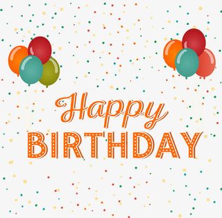 生日聚会庆祝彩色漂浮碎纸屑矢量免抠