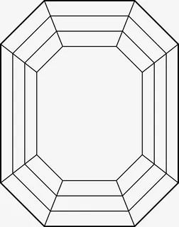 矢量线条钻石图免抠