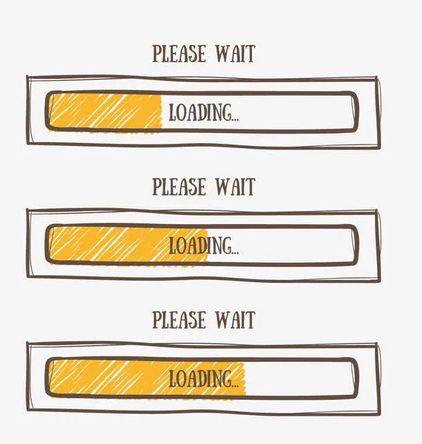 网站手绘进度条免抠