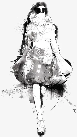 时尚创意女孩免抠