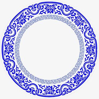 中国风青花底纹免抠 中国风青花底纹免抠