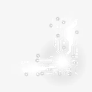 白色创意点状科技芯片元素免抠