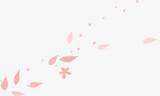 粉色花瓣漂浮免抠