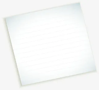 手绘线条纸张海报免抠