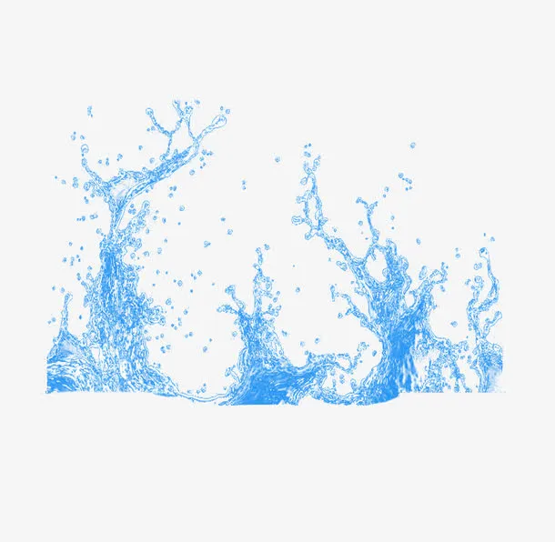 漂浮素材喷洒的水免抠