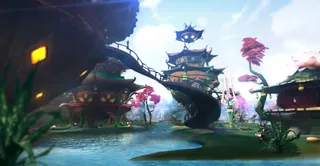 美轮美奂的仙境海报背景