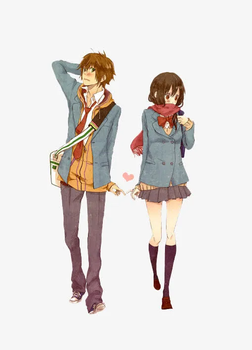 青涩学生素材免抠