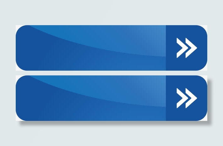 蓝色矢量按钮免抠