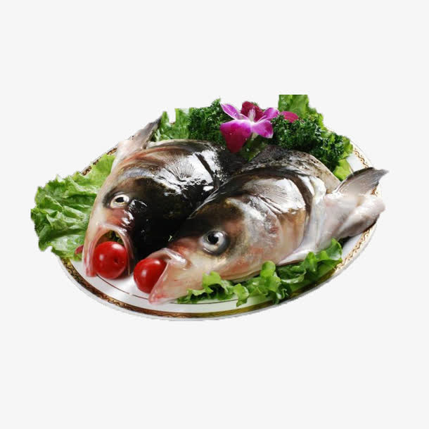 产品实物花鲢鱼鱼头免抠