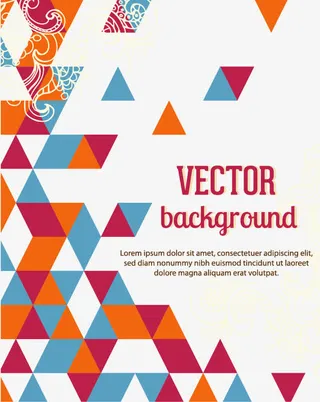 矢量小块花纹背景