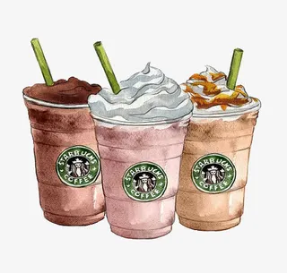 星巴克冷饮免抠