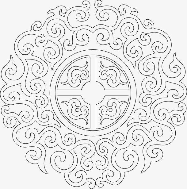 复古中国风节日元素免抠节日元旦/春节/元宵元素