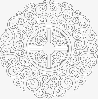 复古中国风节日元素免抠节日元旦/春节/元宵元素