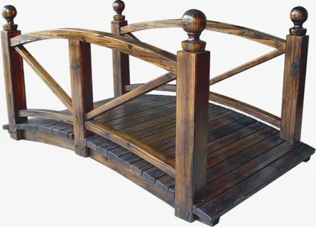 古风木桥元素免抠