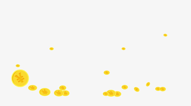漂浮金币免抠