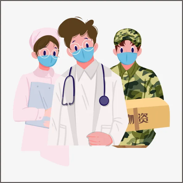 卡通  防疫  疫情  抗击疫情免抠