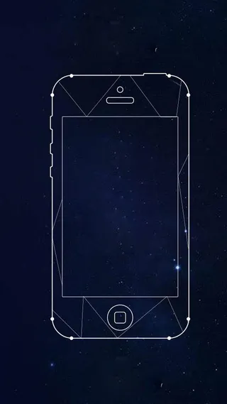 湛蓝夜空移动设备H5背景素材高清