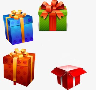节日礼盒免抠