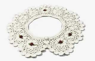 黛秀爱韩国蕾丝花朵假领免抠